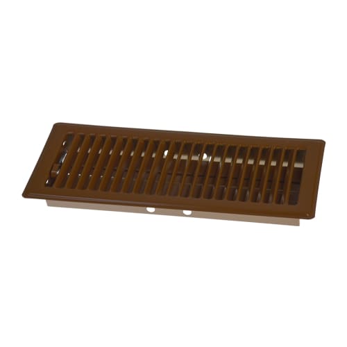 Imperial Louvered Floor Register, 4" x 12", Brown